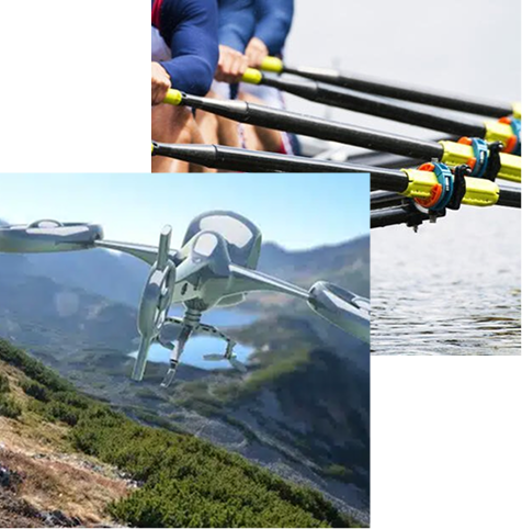 Drone and kayak